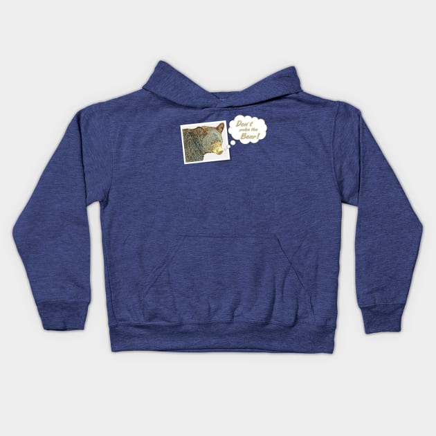 Don't Poke the Bear Kids Hoodie by MaryLinH